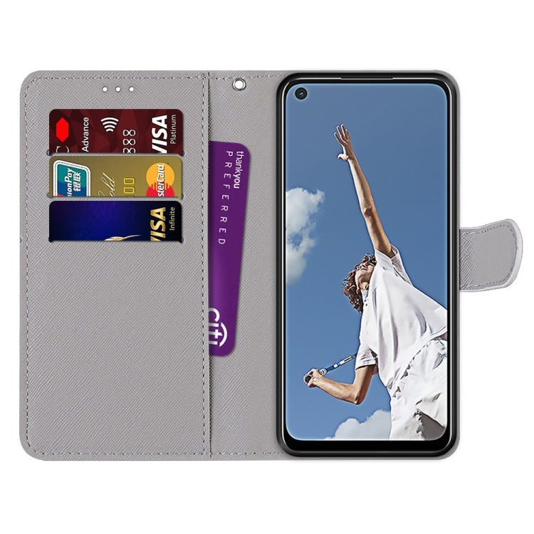 Coloured Drawing Cross Texture Horizontal Flip PU Leather Case with Holder & Card Slots & Wallet & Lanyard, For OPPO A52 / A92 / A72, For Alcatel 1L (2021), For Xiaomi Redmi 9 Power / Note 9 4G, For Huawei P smart 2021 / Y7a
