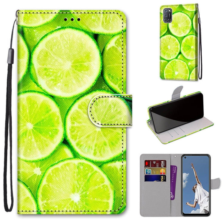 Coloured Drawing Cross Texture Horizontal Flip PU Leather Case with Holder & Card Slots & Wallet & Lanyard, For OPPO A52 / A92 / A72, For Alcatel 1L (2021), For Xiaomi Redmi 9 Power / Note 9 4G, For Huawei P smart 2021 / Y7a