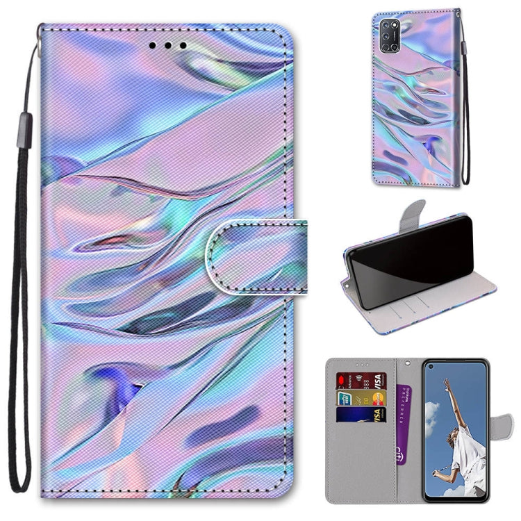 Coloured Drawing Cross Texture Horizontal Flip PU Leather Case with Holder & Card Slots & Wallet & Lanyard, For OPPO A52 / A92 / A72, For Alcatel 1L (2021), For Xiaomi Redmi 9 Power / Note 9 4G, For Huawei P smart 2021 / Y7a