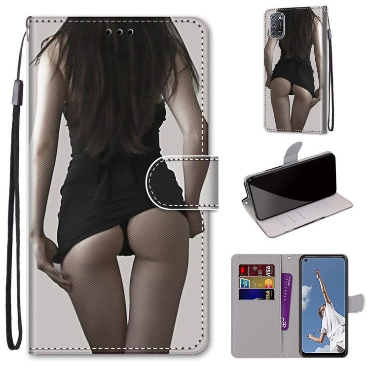Coloured Drawing Cross Texture Horizontal Flip PU Leather Case with Holder & Card Slots & Wallet & Lanyard, For OPPO A52 / A92 / A72, For Alcatel 1L (2021), For Xiaomi Redmi 9 Power / Note 9 4G, For Huawei P smart 2021 / Y7a