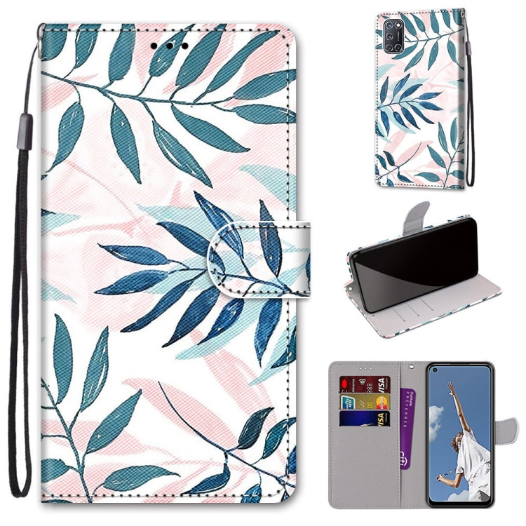 Coloured Drawing Cross Texture Horizontal Flip PU Leather Case with Holder & Card Slots & Wallet & Lanyard, For OPPO A52 / A92 / A72, For Alcatel 1L (2021), For Xiaomi Redmi 9 Power / Note 9 4G, For Huawei P smart 2021 / Y7a