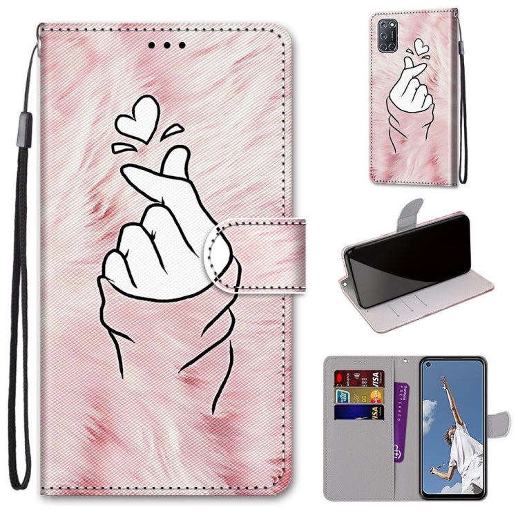 Coloured Drawing Cross Texture Horizontal Flip PU Leather Case with Holder & Card Slots & Wallet & Lanyard, For OPPO A52 / A92 / A72, For Alcatel 1L (2021), For Xiaomi Redmi 9 Power / Note 9 4G, For Huawei P smart 2021 / Y7a