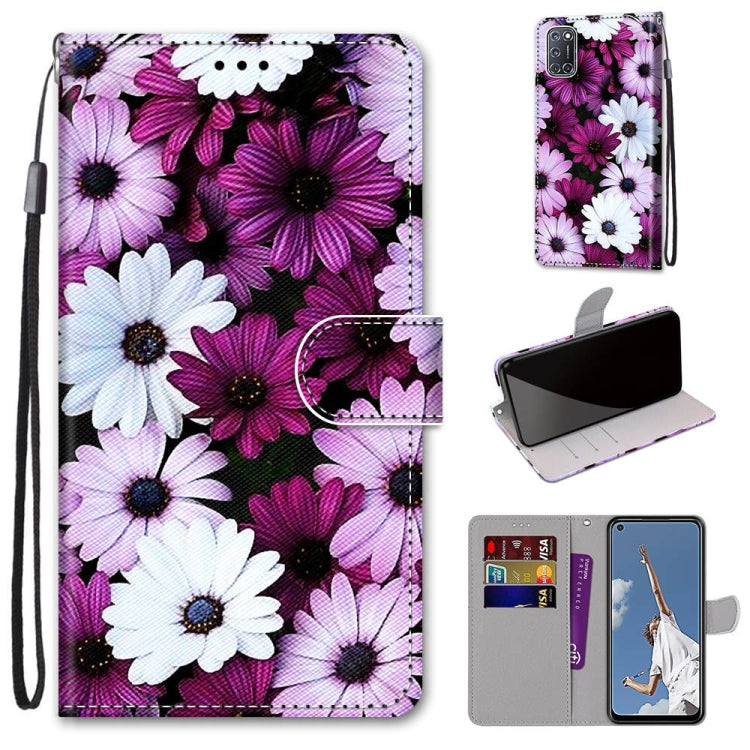 Coloured Drawing Cross Texture Horizontal Flip PU Leather Case with Holder & Card Slots & Wallet & Lanyard, For OPPO A52 / A92 / A72, For Alcatel 1L (2021), For Xiaomi Redmi 9 Power / Note 9 4G, For Huawei P smart 2021 / Y7a
