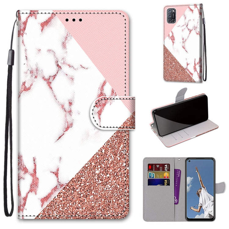Coloured Drawing Cross Texture Horizontal Flip PU Leather Case with Holder & Card Slots & Wallet & Lanyard, For OPPO A52 / A92 / A72, For Alcatel 1L (2021), For Xiaomi Redmi 9 Power / Note 9 4G, For Huawei P smart 2021 / Y7a