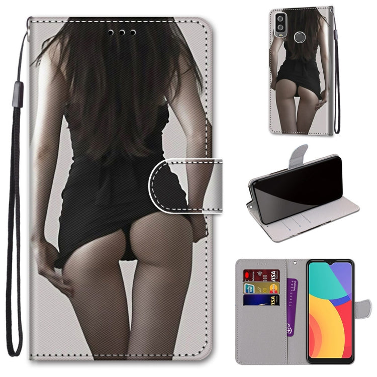 Coloured Drawing Cross Texture Horizontal Flip PU Leather Case with Holder & Card Slots & Wallet & Lanyard, For OPPO A52 / A92 / A72, For Alcatel 1L (2021), For Xiaomi Redmi 9 Power / Note 9 4G, For Huawei P smart 2021 / Y7a