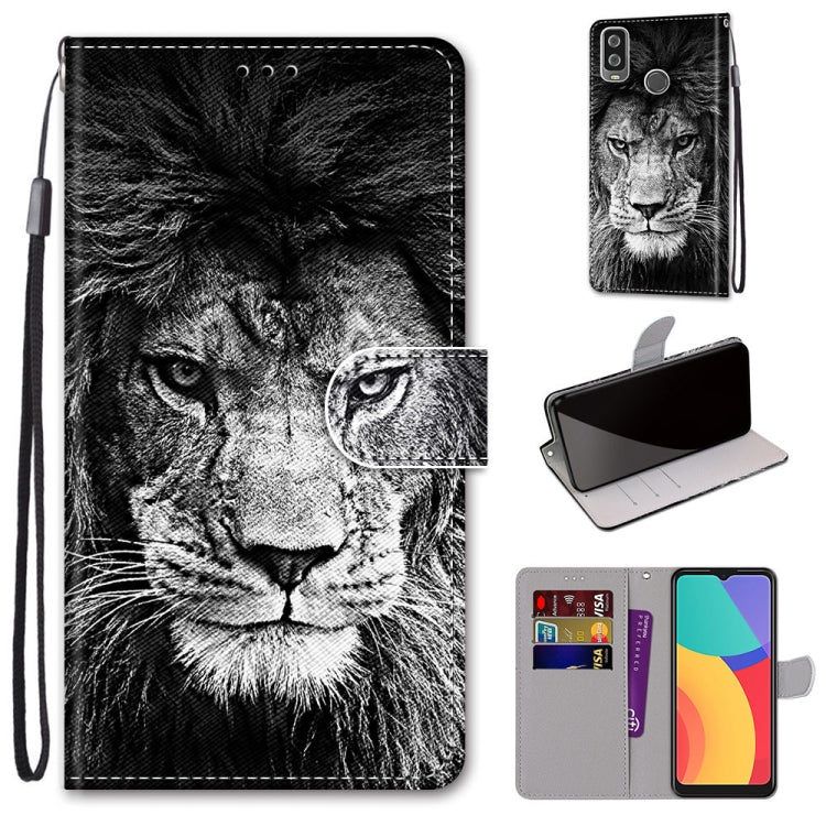 Coloured Drawing Cross Texture Horizontal Flip PU Leather Case with Holder & Card Slots & Wallet & Lanyard, For OPPO A52 / A92 / A72, For Alcatel 1L (2021), For Xiaomi Redmi 9 Power / Note 9 4G, For Huawei P smart 2021 / Y7a