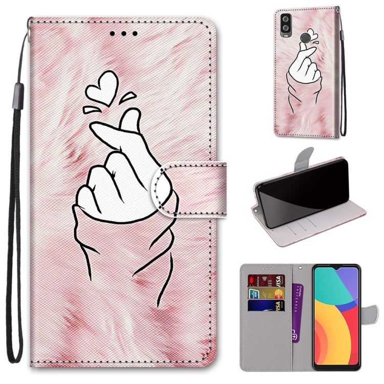 Coloured Drawing Cross Texture Horizontal Flip PU Leather Case with Holder & Card Slots & Wallet & Lanyard, For OPPO A52 / A92 / A72, For Alcatel 1L (2021), For Xiaomi Redmi 9 Power / Note 9 4G, For Huawei P smart 2021 / Y7a