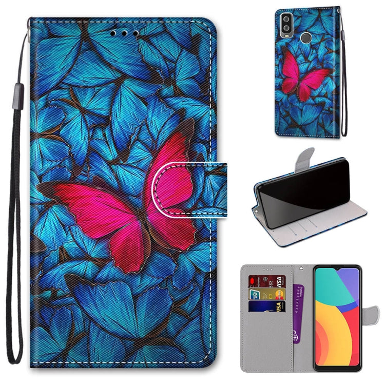 Coloured Drawing Cross Texture Horizontal Flip PU Leather Case with Holder & Card Slots & Wallet & Lanyard, For OPPO A52 / A92 / A72, For Alcatel 1L (2021), For Xiaomi Redmi 9 Power / Note 9 4G, For Huawei P smart 2021 / Y7a