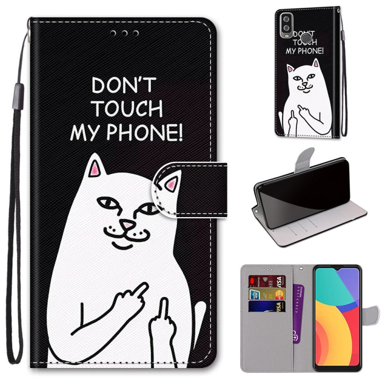Coloured Drawing Cross Texture Horizontal Flip PU Leather Case with Holder & Card Slots & Wallet & Lanyard, For OPPO A52 / A92 / A72, For Alcatel 1L (2021), For Xiaomi Redmi 9 Power / Note 9 4G, For Huawei P smart 2021 / Y7a