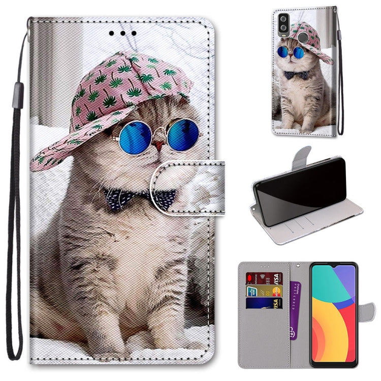 Coloured Drawing Cross Texture Horizontal Flip PU Leather Case with Holder & Card Slots & Wallet & Lanyard, For OPPO A52 / A92 / A72, For Alcatel 1L (2021), For Xiaomi Redmi 9 Power / Note 9 4G, For Huawei P smart 2021 / Y7a