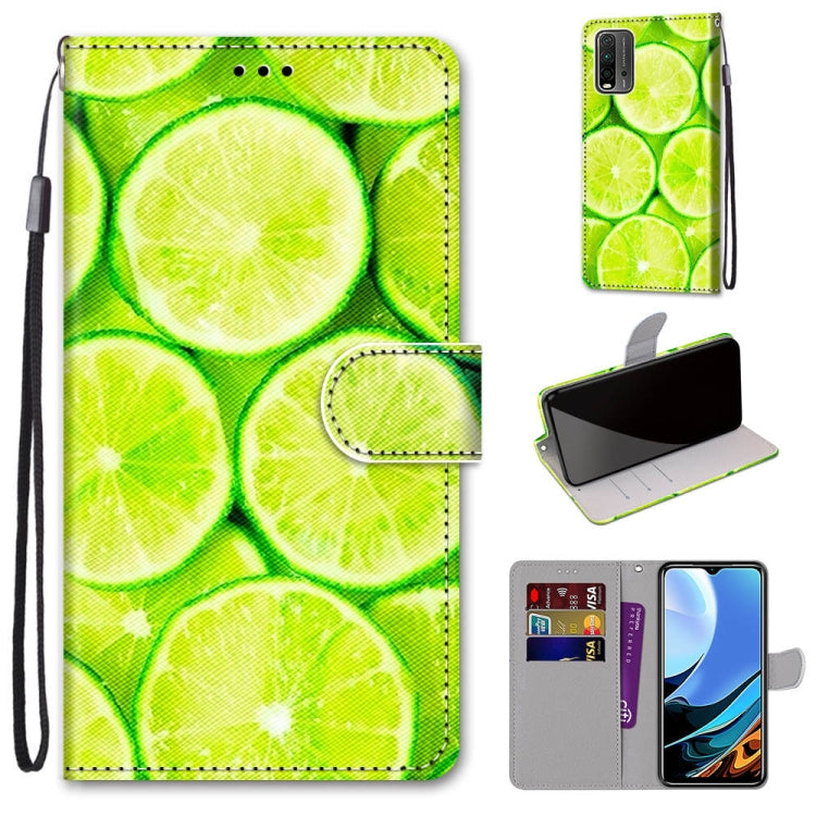 Coloured Drawing Cross Texture Horizontal Flip PU Leather Case with Holder & Card Slots & Wallet & Lanyard, For OPPO A52 / A92 / A72, For Alcatel 1L (2021), For Xiaomi Redmi 9 Power / Note 9 4G, For Huawei P smart 2021 / Y7a