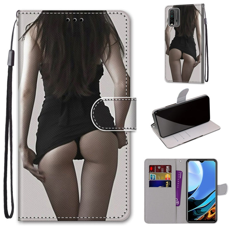 Coloured Drawing Cross Texture Horizontal Flip PU Leather Case with Holder & Card Slots & Wallet & Lanyard, For OPPO A52 / A92 / A72, For Alcatel 1L (2021), For Xiaomi Redmi 9 Power / Note 9 4G, For Huawei P smart 2021 / Y7a
