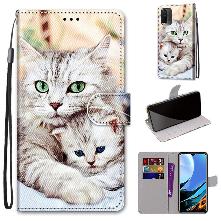 Coloured Drawing Cross Texture Horizontal Flip PU Leather Case with Holder & Card Slots & Wallet & Lanyard, For OPPO A52 / A92 / A72, For Alcatel 1L (2021), For Xiaomi Redmi 9 Power / Note 9 4G, For Huawei P smart 2021 / Y7a