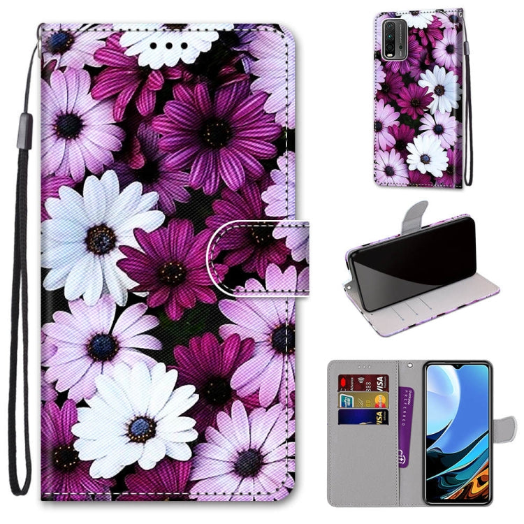 Coloured Drawing Cross Texture Horizontal Flip PU Leather Case with Holder & Card Slots & Wallet & Lanyard, For OPPO A52 / A92 / A72, For Alcatel 1L (2021), For Xiaomi Redmi 9 Power / Note 9 4G, For Huawei P smart 2021 / Y7a