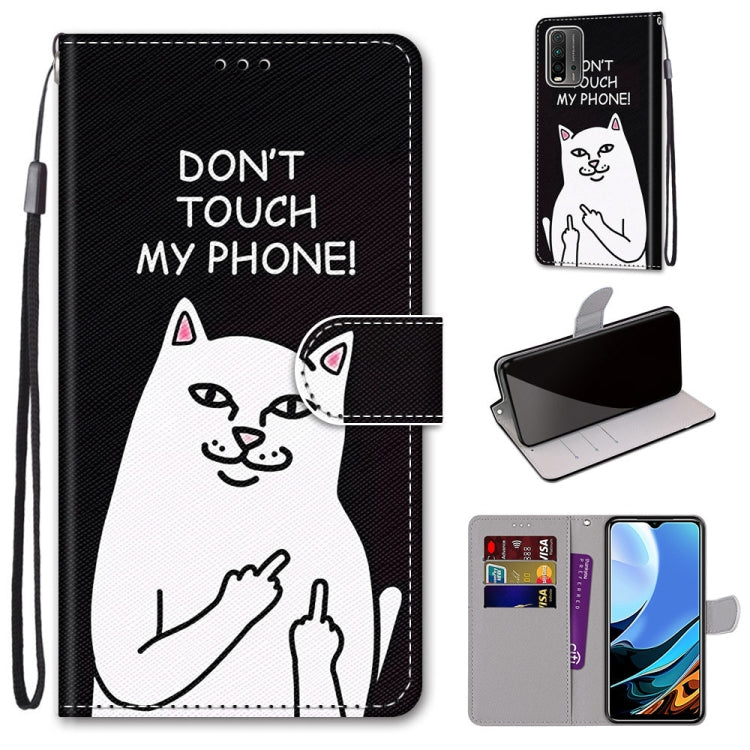 Coloured Drawing Cross Texture Horizontal Flip PU Leather Case with Holder & Card Slots & Wallet & Lanyard, For OPPO A52 / A92 / A72, For Alcatel 1L (2021), For Xiaomi Redmi 9 Power / Note 9 4G, For Huawei P smart 2021 / Y7a