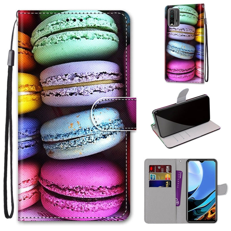 Coloured Drawing Cross Texture Horizontal Flip PU Leather Case with Holder & Card Slots & Wallet & Lanyard, For OPPO A52 / A92 / A72, For Alcatel 1L (2021), For Xiaomi Redmi 9 Power / Note 9 4G, For Huawei P smart 2021 / Y7a