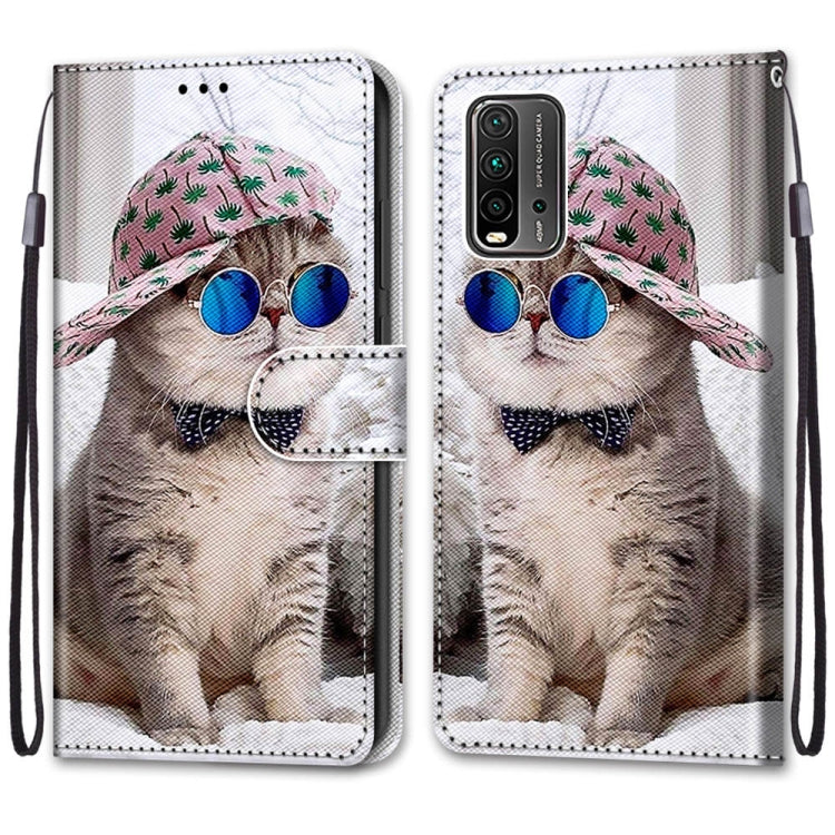 Coloured Drawing Cross Texture Horizontal Flip PU Leather Case with Holder & Card Slots & Wallet & Lanyard, For OPPO A52 / A92 / A72, For Alcatel 1L (2021), For Xiaomi Redmi 9 Power / Note 9 4G, For Huawei P smart 2021 / Y7a