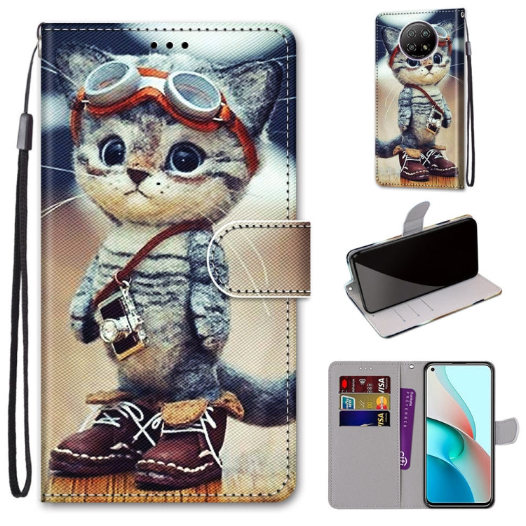 Coloured Drawing Cross Texture Horizontal Flip PU Leather Case with Holder & Card Slots & Wallet & Lanyard, For Samsung Galaxy A52 5G, For Samsung Galaxy A72 5G / 4G, For Xiaomi Poco M3, For Xiaomi Redmi Note 9 5G / Note 9T