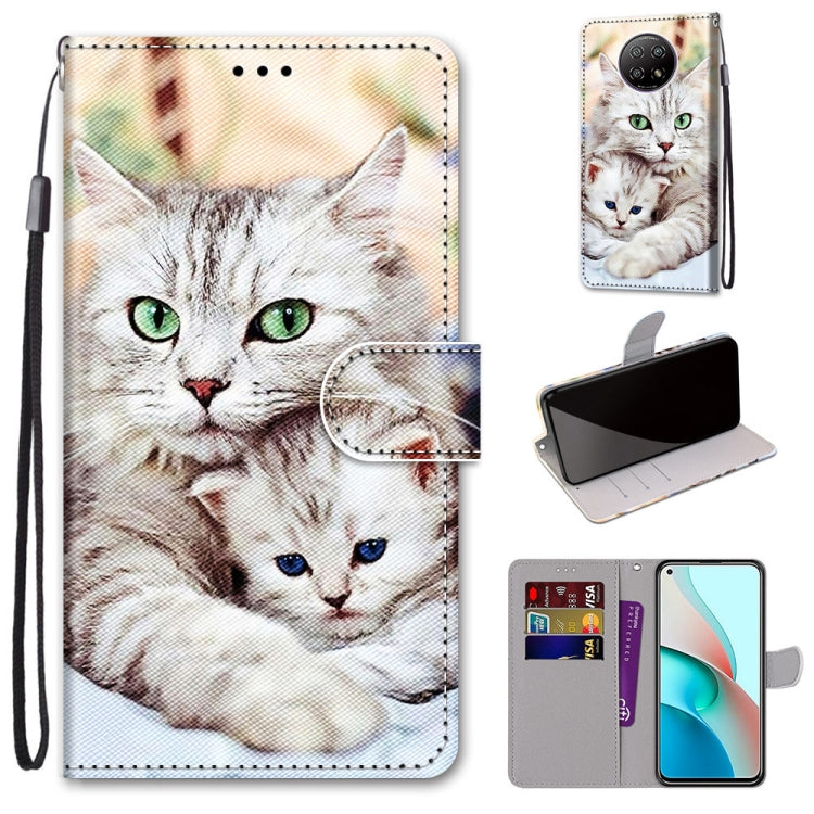 Coloured Drawing Cross Texture Horizontal Flip PU Leather Case with Holder & Card Slots & Wallet & Lanyard, For Samsung Galaxy A52 5G, For Samsung Galaxy A72 5G / 4G, For Xiaomi Poco M3, For Xiaomi Redmi Note 9 5G / Note 9T