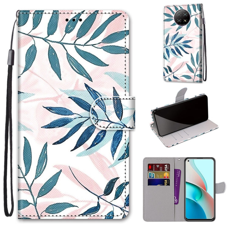 Coloured Drawing Cross Texture Horizontal Flip PU Leather Case with Holder & Card Slots & Wallet & Lanyard, For Samsung Galaxy A52 5G, For Samsung Galaxy A72 5G / 4G, For Xiaomi Poco M3, For Xiaomi Redmi Note 9 5G / Note 9T
