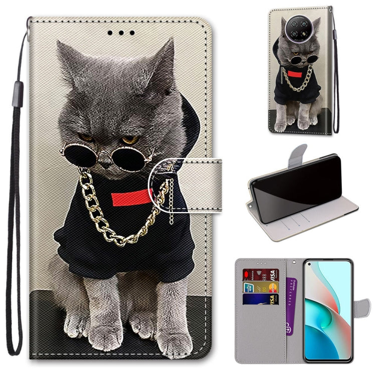 Coloured Drawing Cross Texture Horizontal Flip PU Leather Case with Holder & Card Slots & Wallet & Lanyard, For Samsung Galaxy A52 5G, For Samsung Galaxy A72 5G / 4G, For Xiaomi Poco M3, For Xiaomi Redmi Note 9 5G / Note 9T