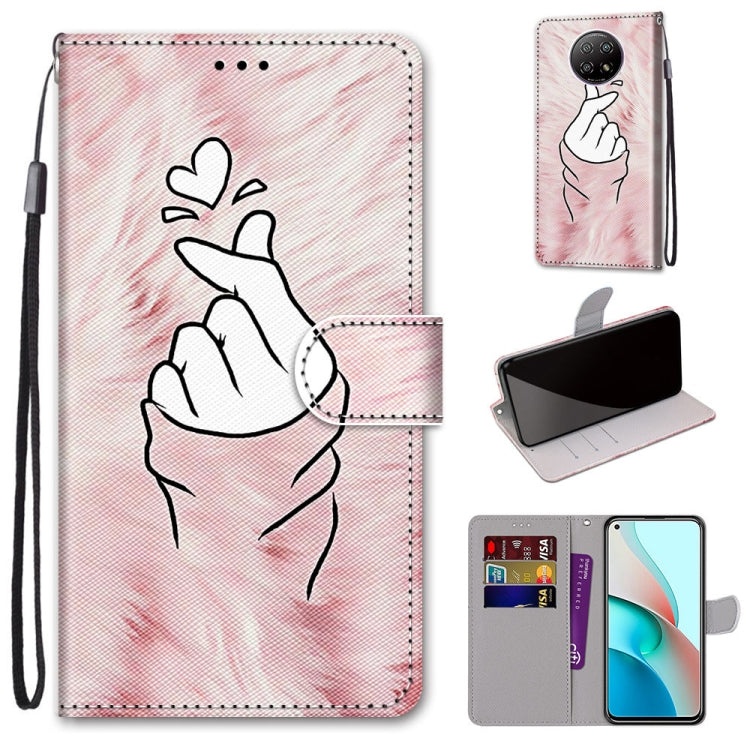 Coloured Drawing Cross Texture Horizontal Flip PU Leather Case with Holder & Card Slots & Wallet & Lanyard, For Samsung Galaxy A52 5G, For Samsung Galaxy A72 5G / 4G, For Xiaomi Poco M3, For Xiaomi Redmi Note 9 5G / Note 9T