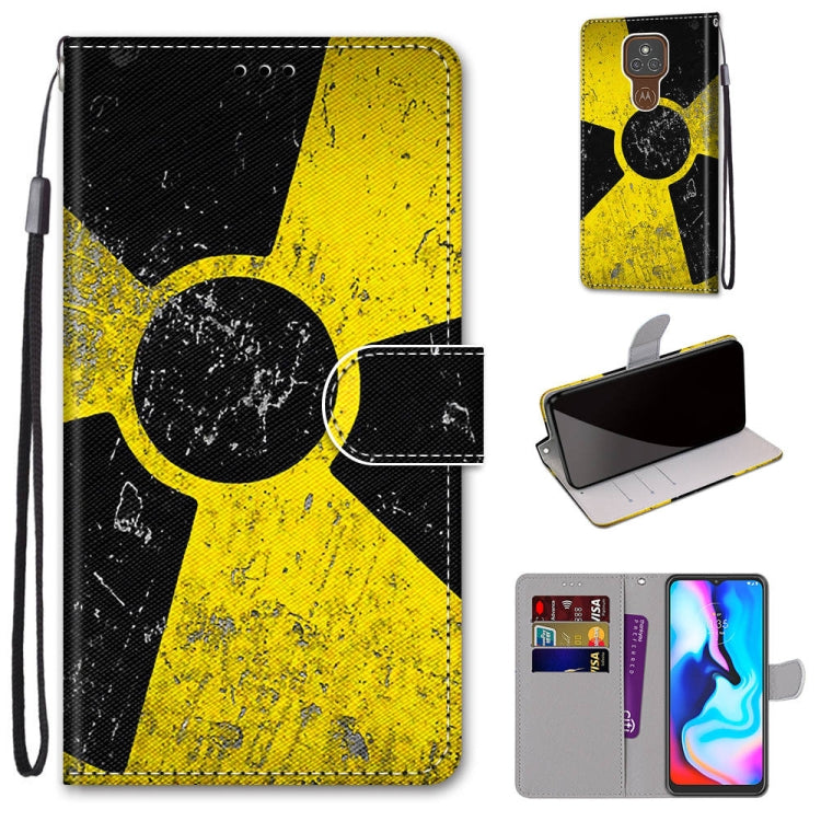 Coloured Drawing Cross Texture Horizontal Flip PU Leather Case with Holder & Card Slots & Wallet & Lanyard, For Motorola Moto E7, For Motorola Moto G 5G, For Motorola Moto E7 Plus / G9 Play / G9, For Motorola Moto G8