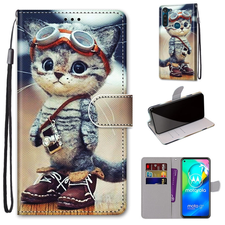 Coloured Drawing Cross Texture Horizontal Flip PU Leather Case with Holder & Card Slots & Wallet & Lanyard, For Motorola Moto G8 Power, For Motorola Moto G 5G Plus, For Huawei Mate 40 Pro, For LG Stylo 7 5G