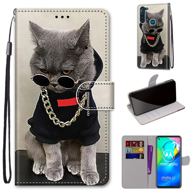 Coloured Drawing Cross Texture Horizontal Flip PU Leather Case with Holder & Card Slots & Wallet & Lanyard, For Motorola Moto G8 Power, For Motorola Moto G 5G Plus, For Huawei Mate 40 Pro, For LG Stylo 7 5G
