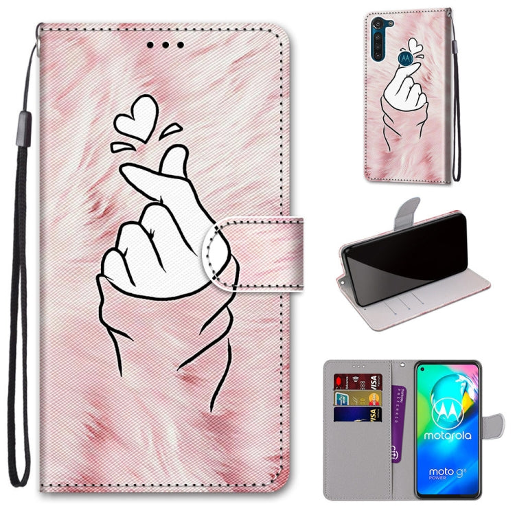 Coloured Drawing Cross Texture Horizontal Flip PU Leather Case with Holder & Card Slots & Wallet & Lanyard, For Motorola Moto G8 Power, For Motorola Moto G 5G Plus, For Huawei Mate 40 Pro, For LG Stylo 7 5G