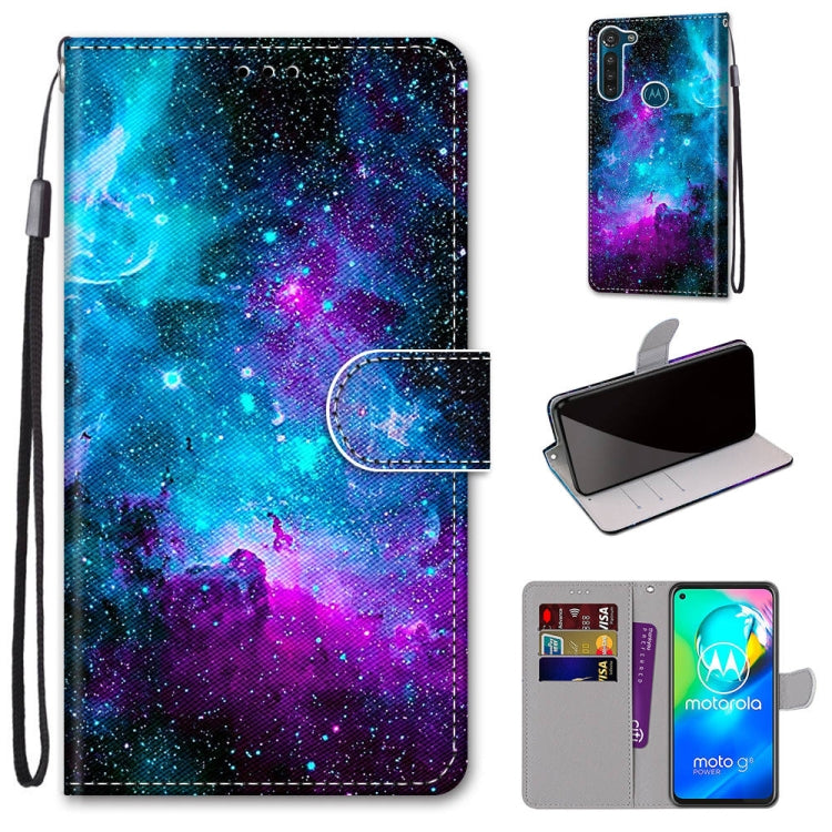 Coloured Drawing Cross Texture Horizontal Flip PU Leather Case with Holder & Card Slots & Wallet & Lanyard, For Motorola Moto G8 Power, For Motorola Moto G 5G Plus, For Huawei Mate 40 Pro, For LG Stylo 7 5G