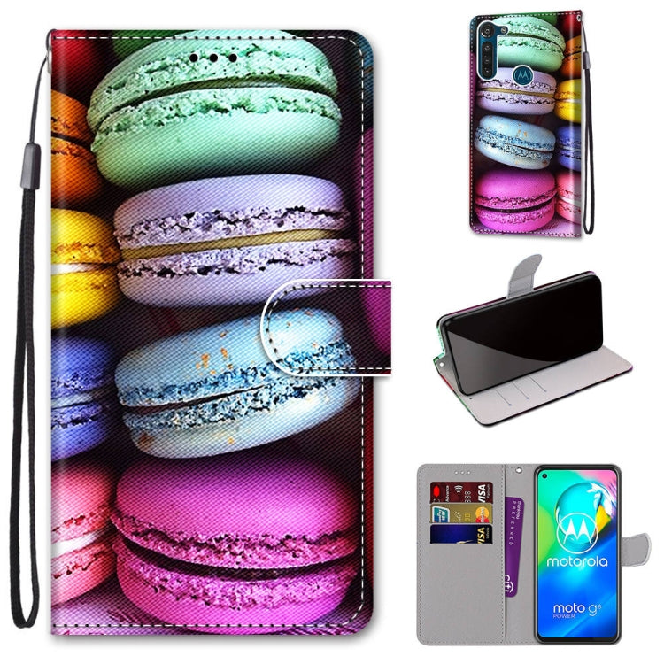 Coloured Drawing Cross Texture Horizontal Flip PU Leather Case with Holder & Card Slots & Wallet & Lanyard, For Motorola Moto G8 Power, For Motorola Moto G 5G Plus, For Huawei Mate 40 Pro, For LG Stylo 7 5G