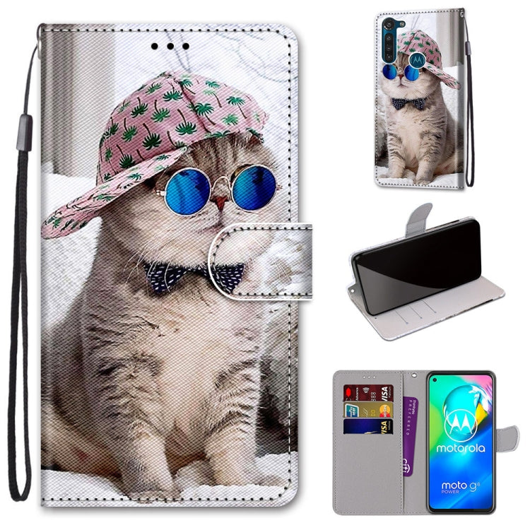 Coloured Drawing Cross Texture Horizontal Flip PU Leather Case with Holder & Card Slots & Wallet & Lanyard, For Motorola Moto G8 Power, For Motorola Moto G 5G Plus, For Huawei Mate 40 Pro, For LG Stylo 7 5G