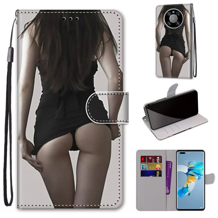 Coloured Drawing Cross Texture Horizontal Flip PU Leather Case with Holder & Card Slots & Wallet & Lanyard, For Motorola Moto G8 Power, For Motorola Moto G 5G Plus, For Huawei Mate 40 Pro, For LG Stylo 7 5G
