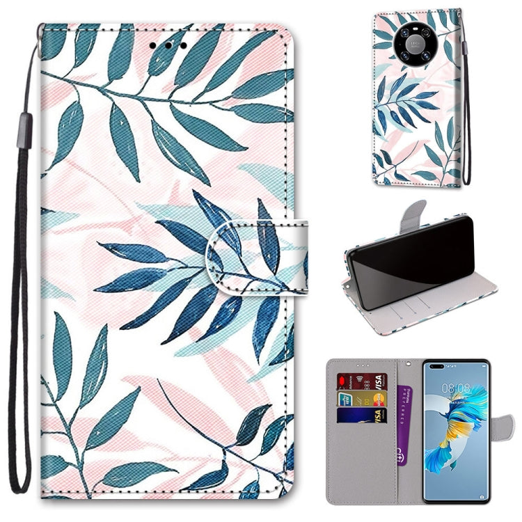 Coloured Drawing Cross Texture Horizontal Flip PU Leather Case with Holder & Card Slots & Wallet & Lanyard, For Motorola Moto G8 Power, For Motorola Moto G 5G Plus, For Huawei Mate 40 Pro, For LG Stylo 7 5G