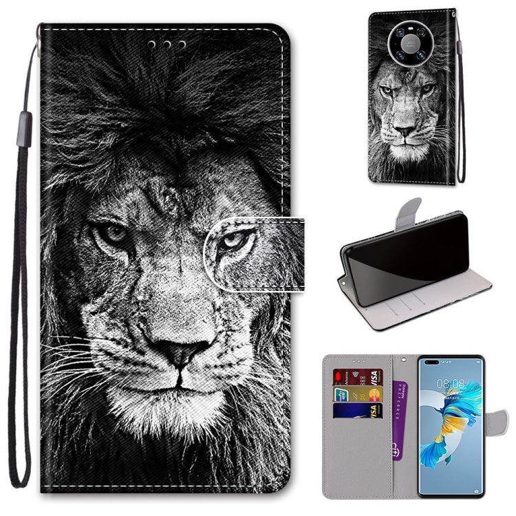 Coloured Drawing Cross Texture Horizontal Flip PU Leather Case with Holder & Card Slots & Wallet & Lanyard, For Motorola Moto G8 Power, For Motorola Moto G 5G Plus, For Huawei Mate 40 Pro, For LG Stylo 7 5G