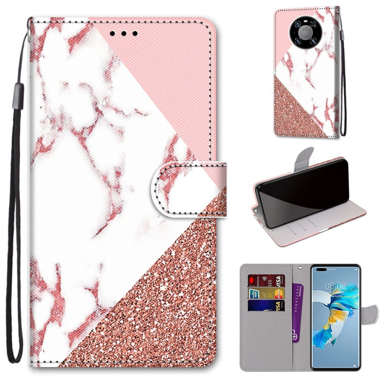 Coloured Drawing Cross Texture Horizontal Flip PU Leather Case with Holder & Card Slots & Wallet & Lanyard, For Motorola Moto G8 Power, For Motorola Moto G 5G Plus, For Huawei Mate 40 Pro, For LG Stylo 7 5G