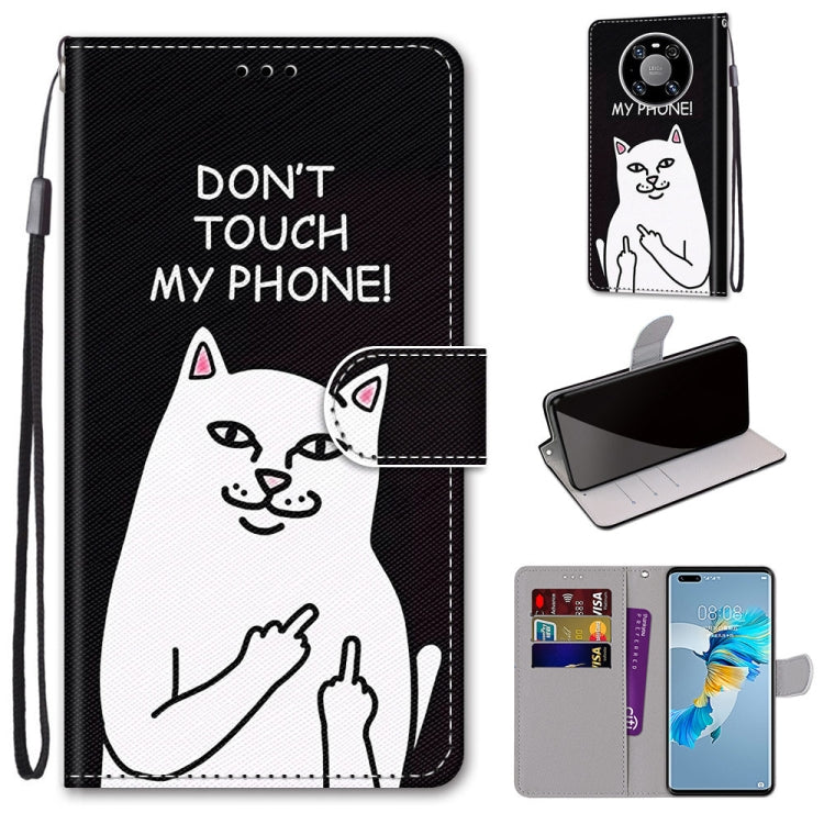 Coloured Drawing Cross Texture Horizontal Flip PU Leather Case with Holder & Card Slots & Wallet & Lanyard, For Motorola Moto G8 Power, For Motorola Moto G 5G Plus, For Huawei Mate 40 Pro, For LG Stylo 7 5G