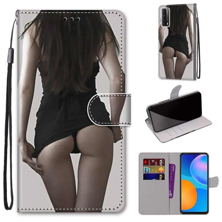 Coloured Drawing Cross Texture Horizontal Flip PU Leather Case with Holder & Card Slots & Wallet & Lanyard, For OPPO A52 / A92 / A72, For Alcatel 1L (2021), For Xiaomi Redmi 9 Power / Note 9 4G, For Huawei P smart 2021 / Y7a