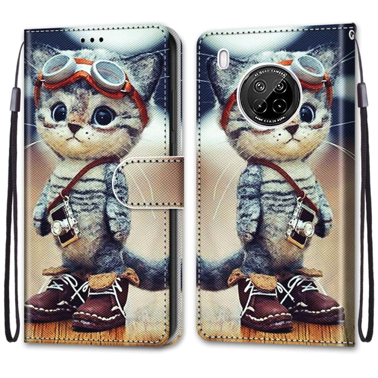 Coloured Drawing Cross Texture Horizontal Flip PU Leather Case with Holder & Card Slots & Wallet & Lanyard, For Huawei Y9a, For Honor 10X Lite, For Nokia 2.4, For Nokia 3.4