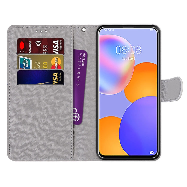 Coloured Drawing Cross Texture Horizontal Flip PU Leather Case with Holder & Card Slots & Wallet & Lanyard, For Huawei Y9a, For Honor 10X Lite, For Nokia 2.4, For Nokia 3.4
