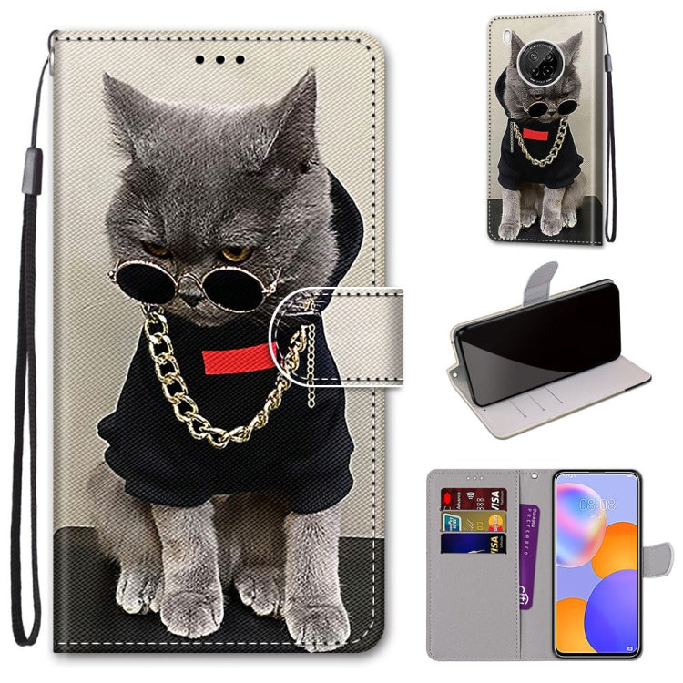 Coloured Drawing Cross Texture Horizontal Flip PU Leather Case with Holder & Card Slots & Wallet & Lanyard, For Huawei Y9a, For Honor 10X Lite, For Nokia 2.4, For Nokia 3.4