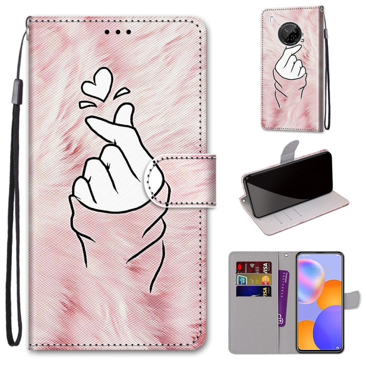 Coloured Drawing Cross Texture Horizontal Flip PU Leather Case with Holder & Card Slots & Wallet & Lanyard, For Huawei Y9a, For Honor 10X Lite, For Nokia 2.4, For Nokia 3.4