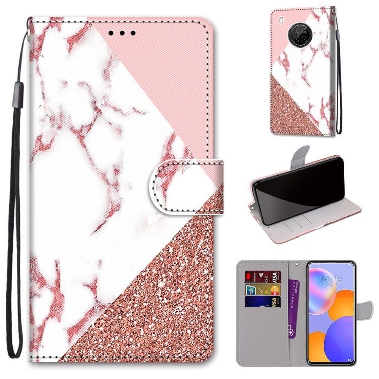 Coloured Drawing Cross Texture Horizontal Flip PU Leather Case with Holder & Card Slots & Wallet & Lanyard, For Huawei Y9a, For Honor 10X Lite, For Nokia 2.4, For Nokia 3.4