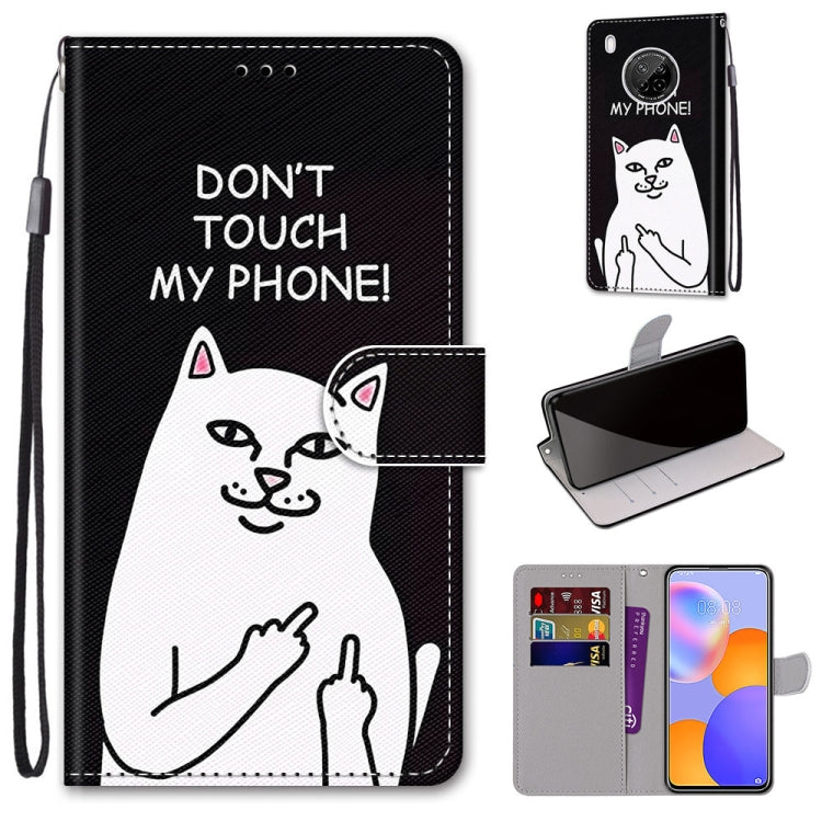 Coloured Drawing Cross Texture Horizontal Flip PU Leather Case with Holder & Card Slots & Wallet & Lanyard, For Huawei Y9a, For Honor 10X Lite, For Nokia 2.4, For Nokia 3.4