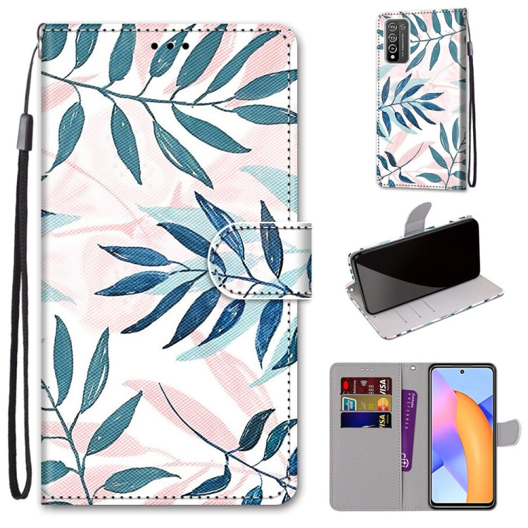 Coloured Drawing Cross Texture Horizontal Flip PU Leather Case with Holder & Card Slots & Wallet & Lanyard, For Huawei Y9a, For Honor 10X Lite, For Nokia 2.4, For Nokia 3.4