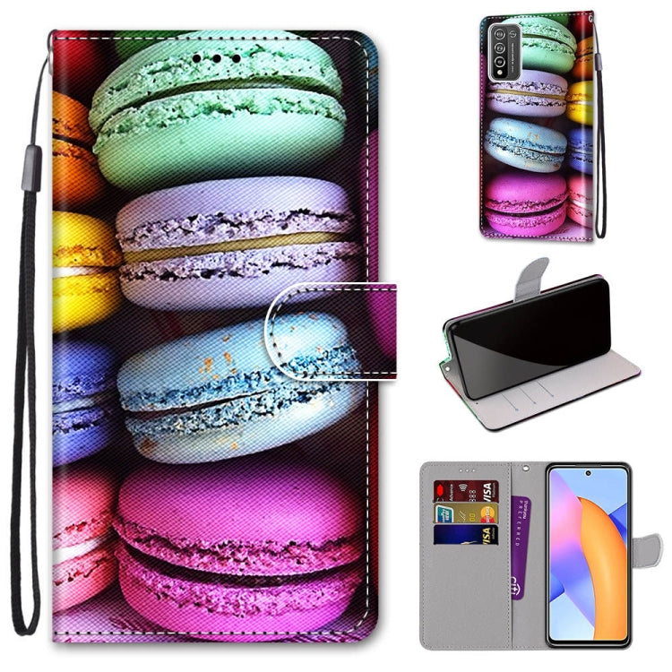 Coloured Drawing Cross Texture Horizontal Flip PU Leather Case with Holder & Card Slots & Wallet & Lanyard, For Huawei Y9a, For Honor 10X Lite, For Nokia 2.4, For Nokia 3.4