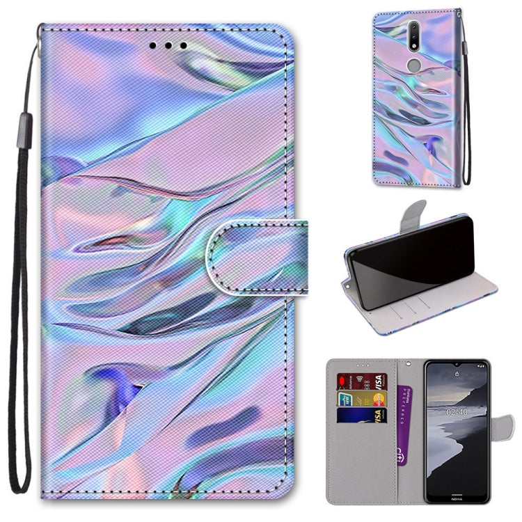 Coloured Drawing Cross Texture Horizontal Flip PU Leather Case with Holder & Card Slots & Wallet & Lanyard, For Huawei Y9a, For Honor 10X Lite, For Nokia 2.4, For Nokia 3.4