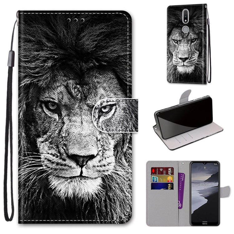 Coloured Drawing Cross Texture Horizontal Flip PU Leather Case with Holder & Card Slots & Wallet & Lanyard, For Huawei Y9a, For Honor 10X Lite, For Nokia 2.4, For Nokia 3.4