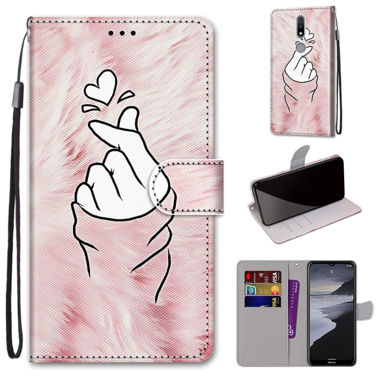 Coloured Drawing Cross Texture Horizontal Flip PU Leather Case with Holder & Card Slots & Wallet & Lanyard, For Huawei Y9a, For Honor 10X Lite, For Nokia 2.4, For Nokia 3.4